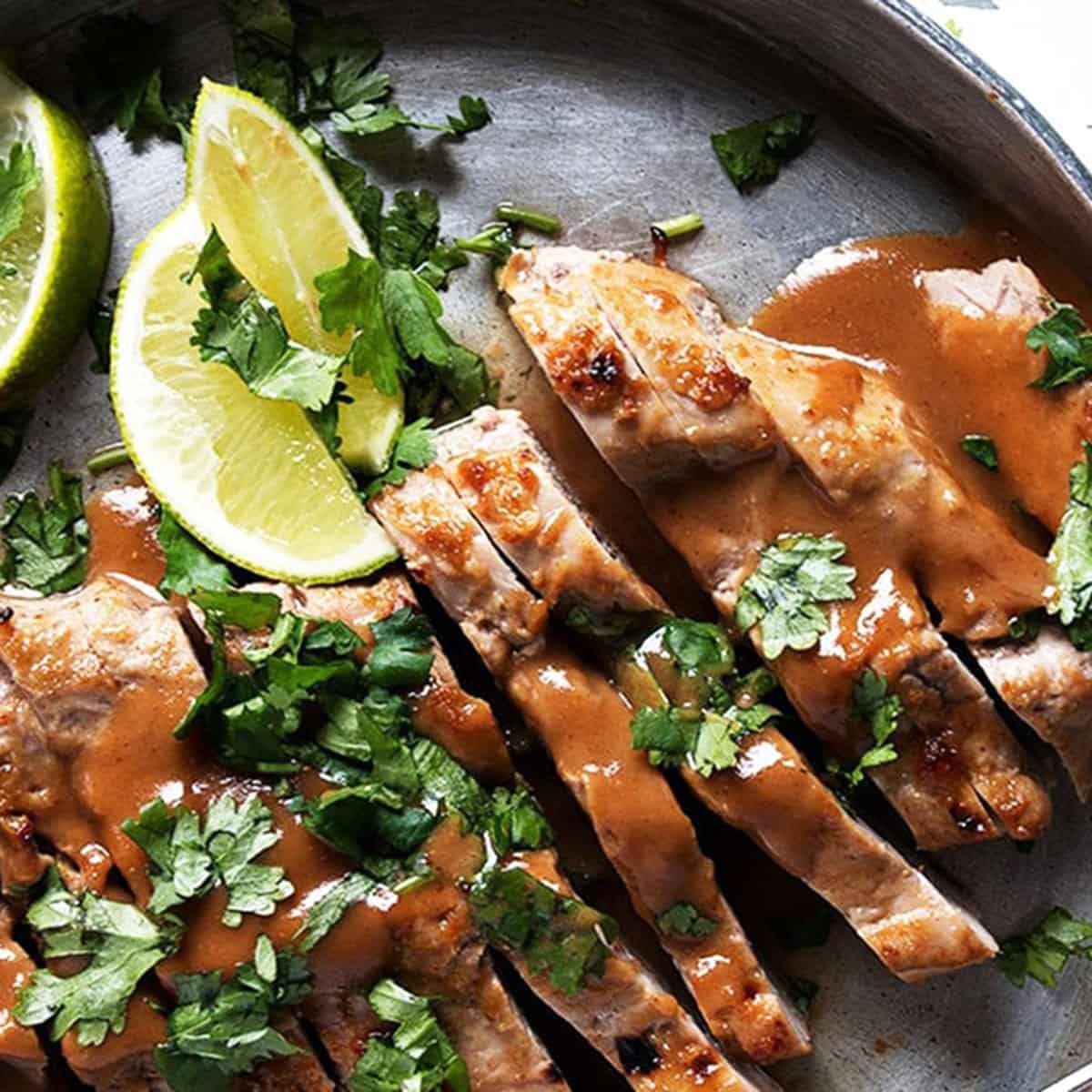 Pork with Peanut Sauce
